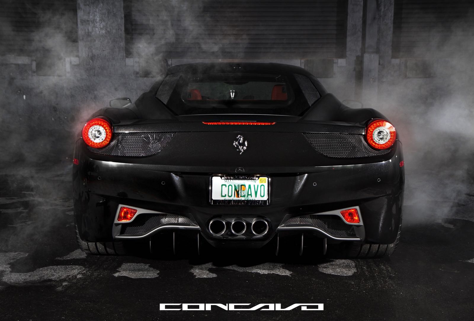 Ferrari 458 Italia On Cw 12 Gloss Black9584477273o Concavo Wheels