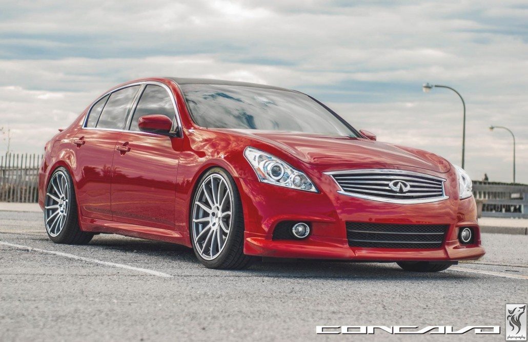 Infinti G37 Sedan on 20×105 CW-12 Matte Grey Machined Face_8617462198_o ...