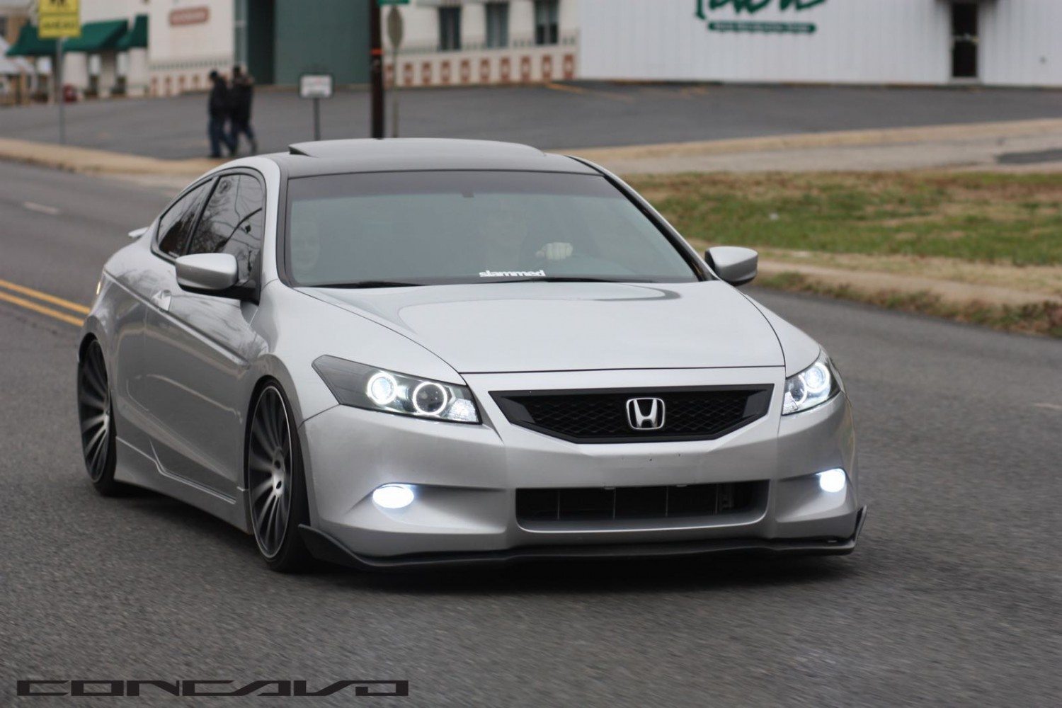 Honda Accord Coupe CW-12 Matte Black Machined Face_11840435103_o ...